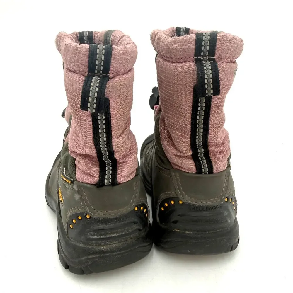 KEEN Kids Leather Winterport Neo DT Snow Boots Size 11